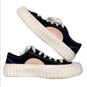 Excelsior Bolt Low Top Black Vulcanized Sneakers - 37 (US 6)